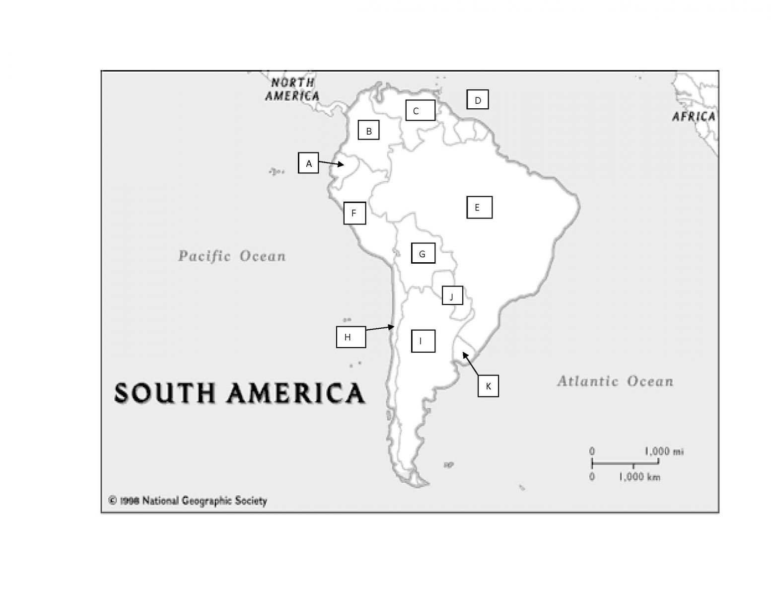 South America Practice Map Test ProProfs Quiz